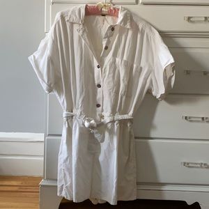 White Free People shorts romper